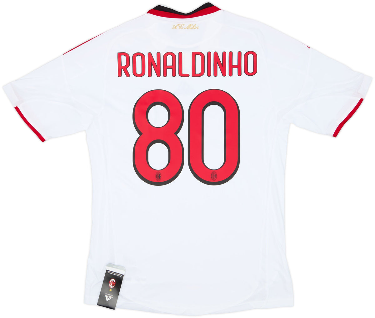 AC Milan Camiseta 2008/09 Ronaldinho #80 - Retro