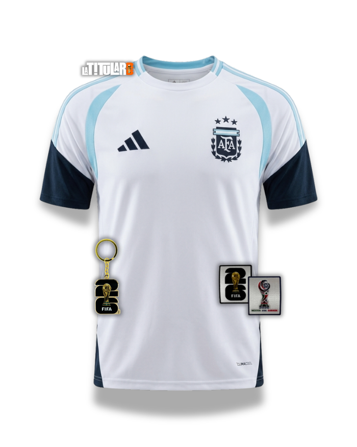 Argentina Mundial White Entrenamiento Camiseta 2026