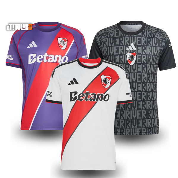 COMBO River Plate 2026/27 (Local, Visitante e Tercera)