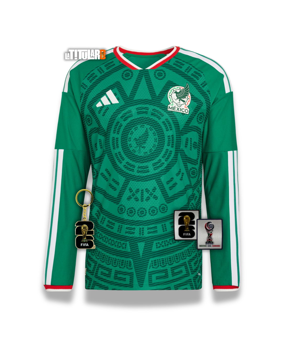 México Mundial Camiseta Local 2026 - Manga Larga