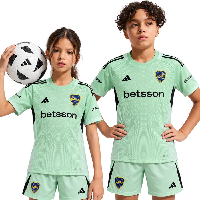 Boca Juniors Green Camiseta de Portero 2025/26 - Niños