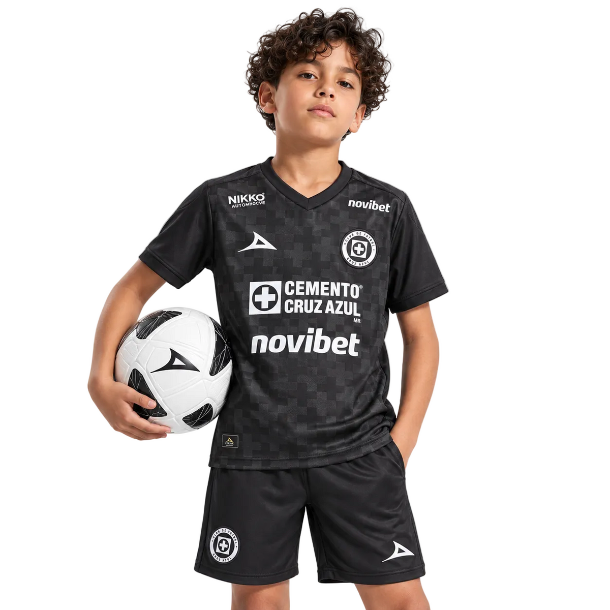 Cruz Azul Negra Tercera Camiseta 2025/26 - Niños