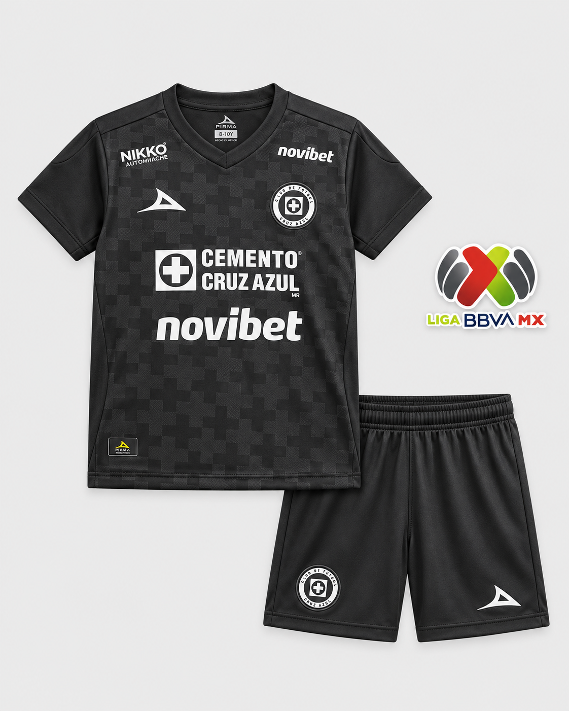 Cruz Azul Negra Tercera Camiseta 2025/26 - Niños