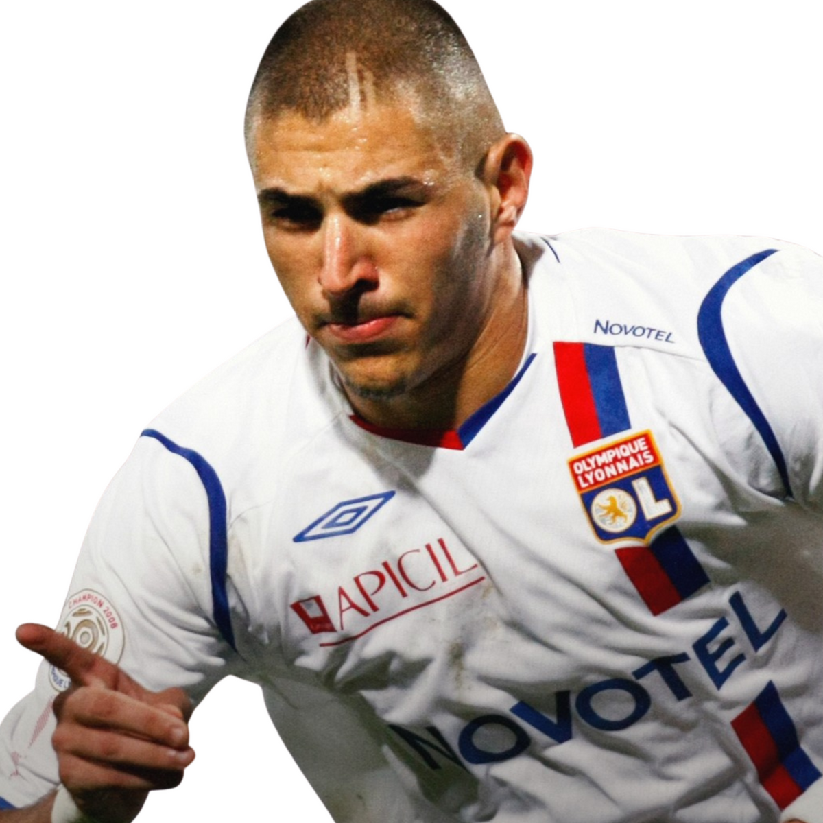 Olympique Lyon Camiseta Local 2008/09 - Retro
