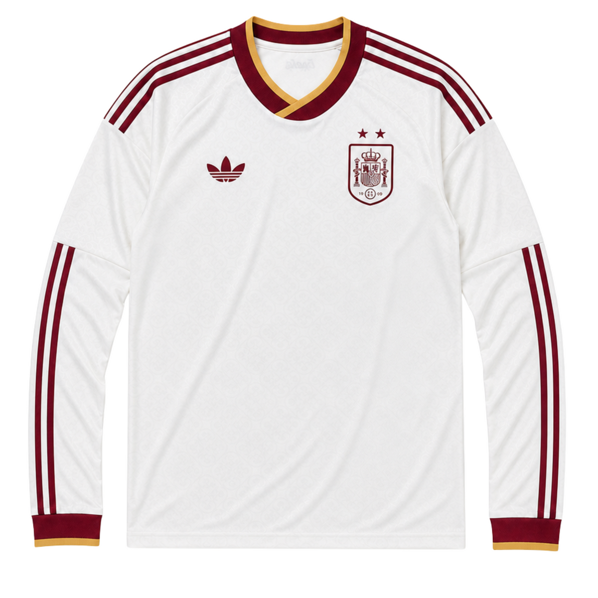 España Camiseta Visitante 2 Estrellas 2026 Champions Mundial 2026 - Manga Larga
