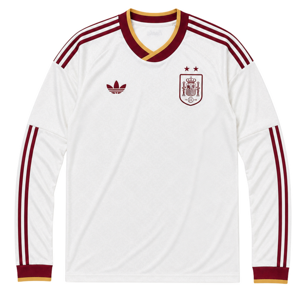 España Camiseta Visitante 2 Estrellas 2026 Champions Mundial 2026 - Manga Larga