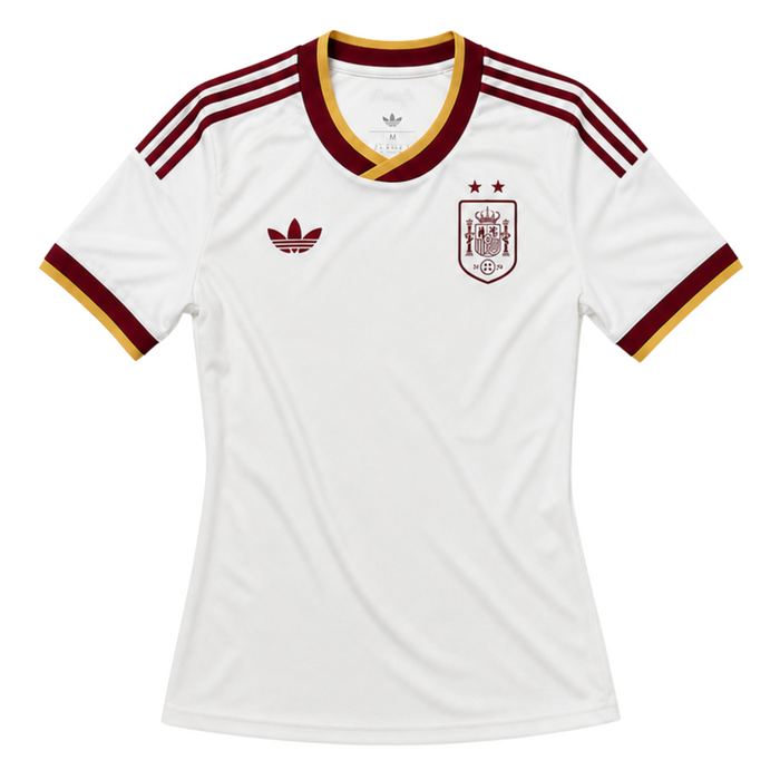 2 ESTRELLAS Camiseta Mujer Visitante de España 2026 — Campeones Del Mundial 2026