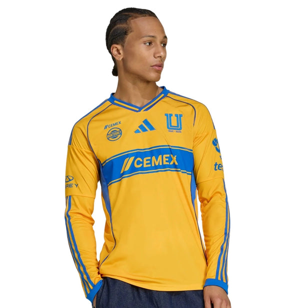 Tigres UANL Camiseta Local 2025/26 - Manga Larga - Versión Jugador