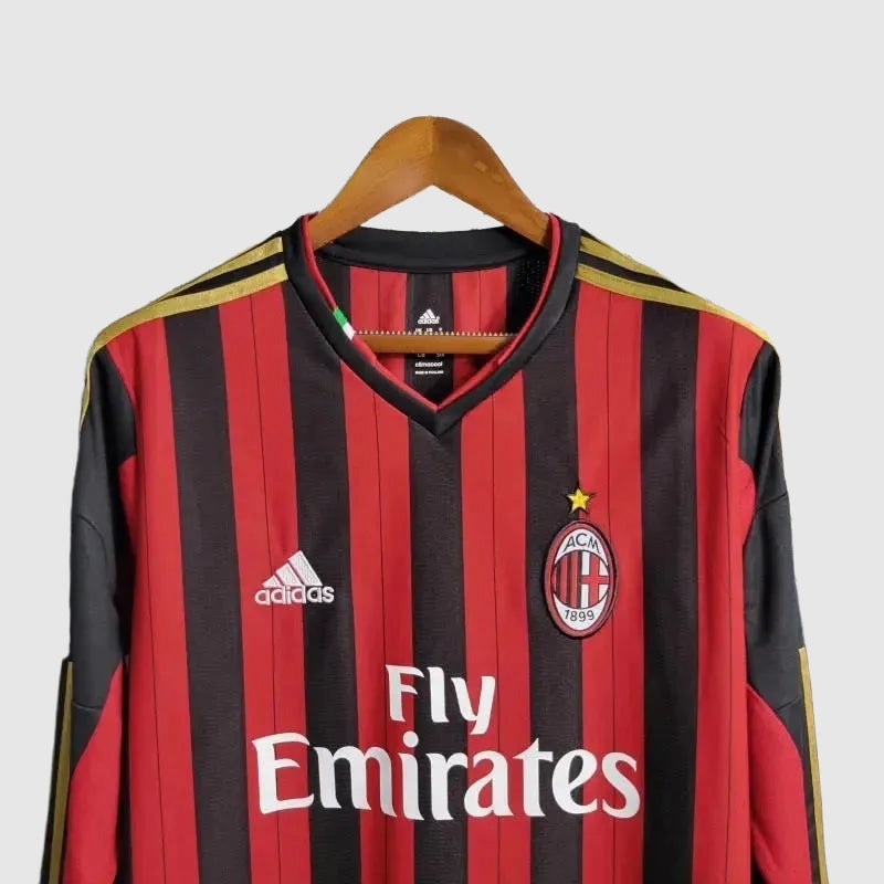 AC Milan Camiseta 2013/14 - Retro - Manga Larga