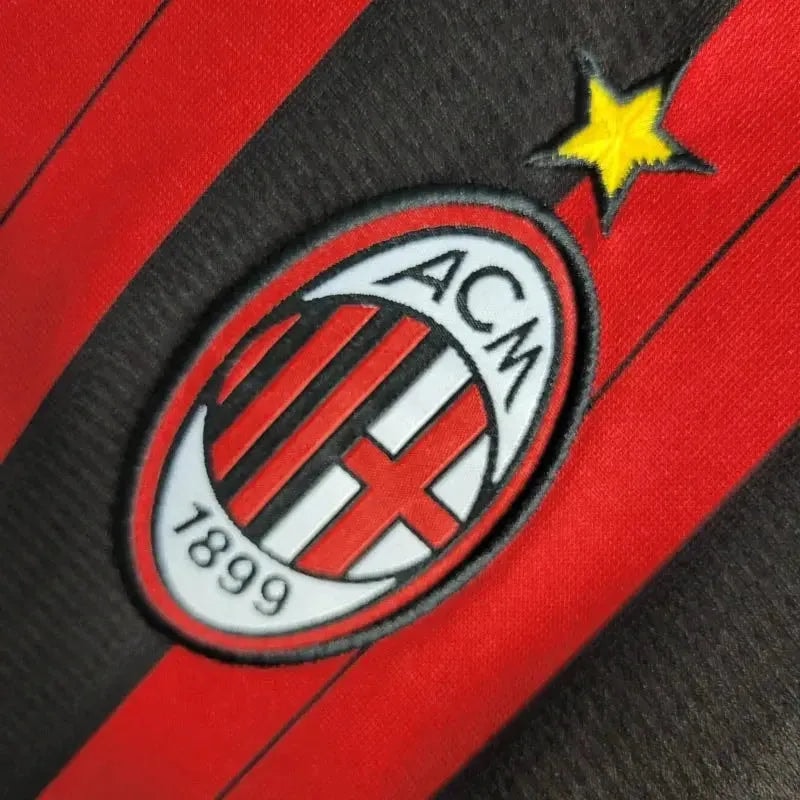 AC Milan Camiseta 2013/14 - Retro - Manga Larga