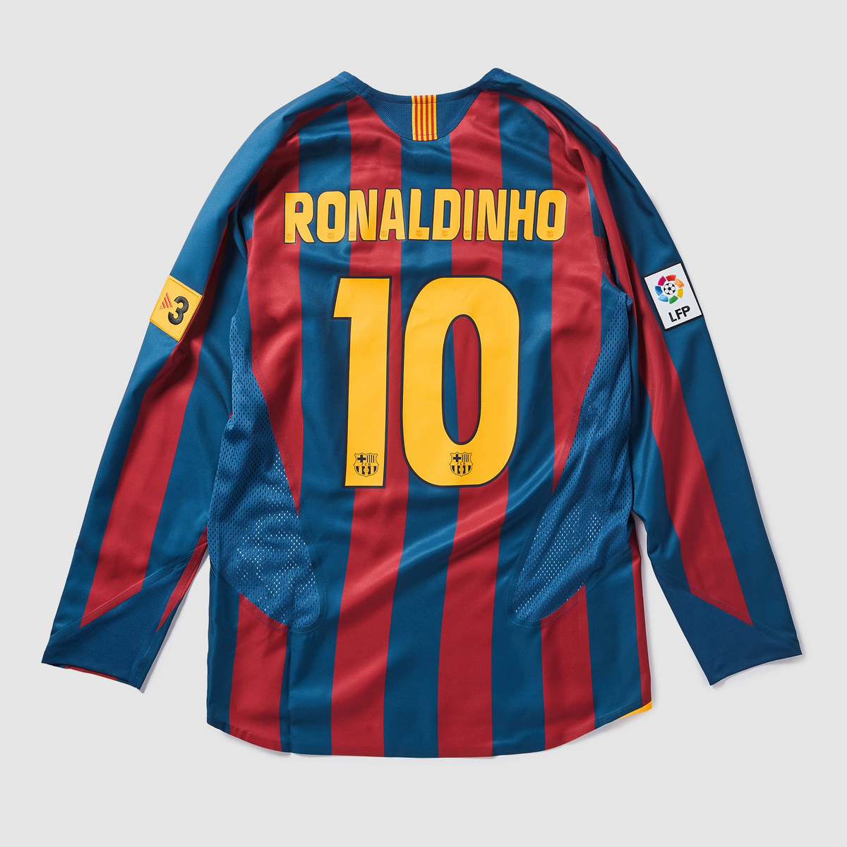 Barcelona Camiseta Local 2005/06 - Retro - Manga Larga