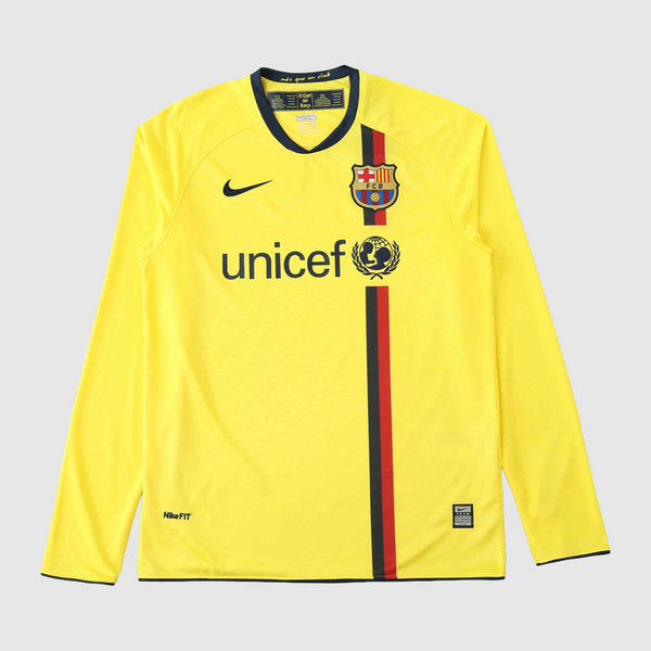 Barcelona Camiseta Visitante 2008/09 - Retro - Manga Larga
