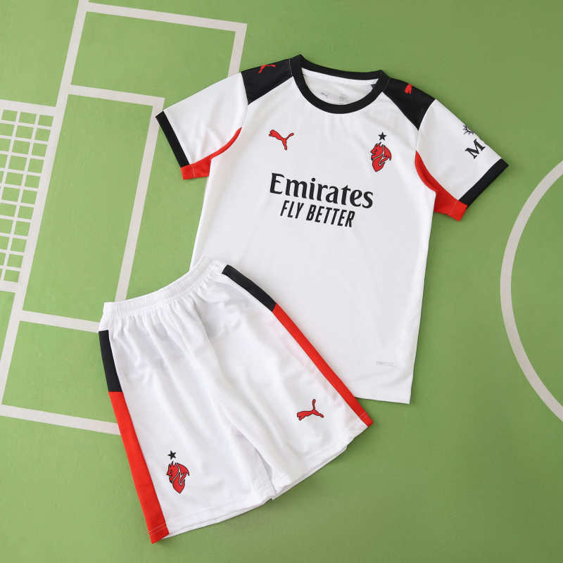 AC Milan Camiseta Visitante 2025/26 - Niños