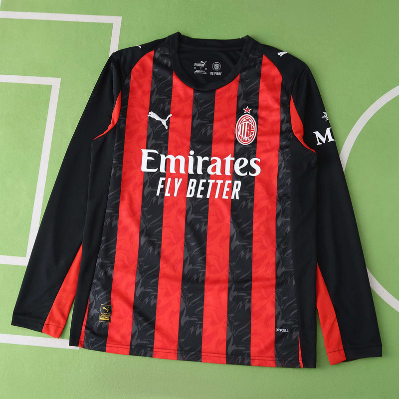 AC Milan Camiseta Local 2025/26 - Manga Larga