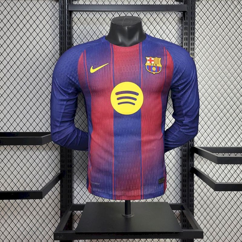 Barcelona Camiseta Local 2025/26 - Manga Larga