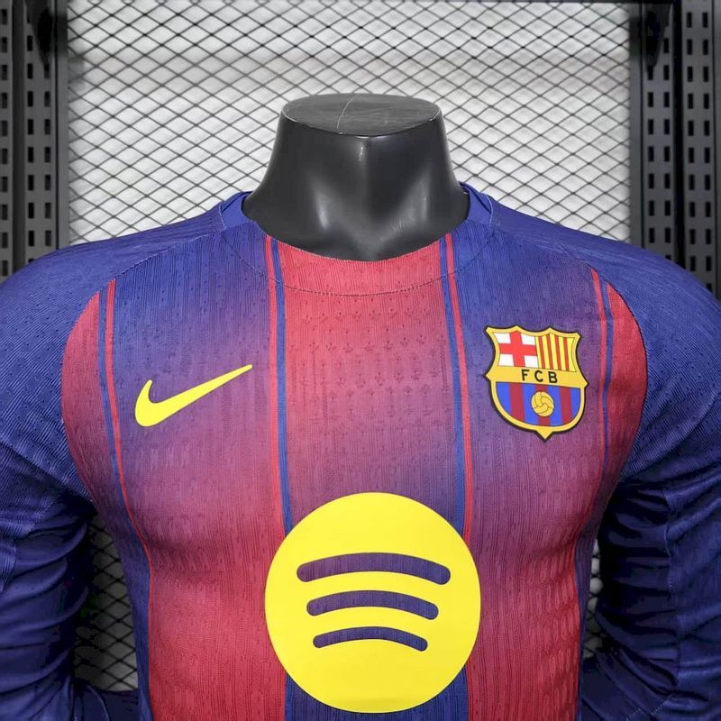 Barcelona Camiseta Local 2025/26 - Manga Larga