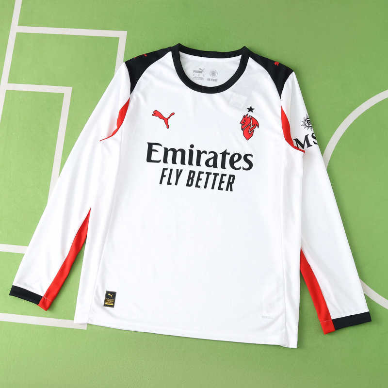 AC Milan Camiseta Visitante 2025/26 - Manga Larga