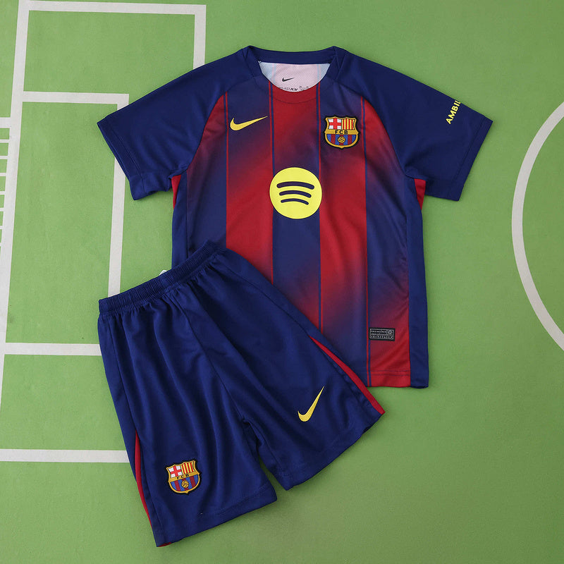 Barcelona Camiseta Local 2025/26 - Niños