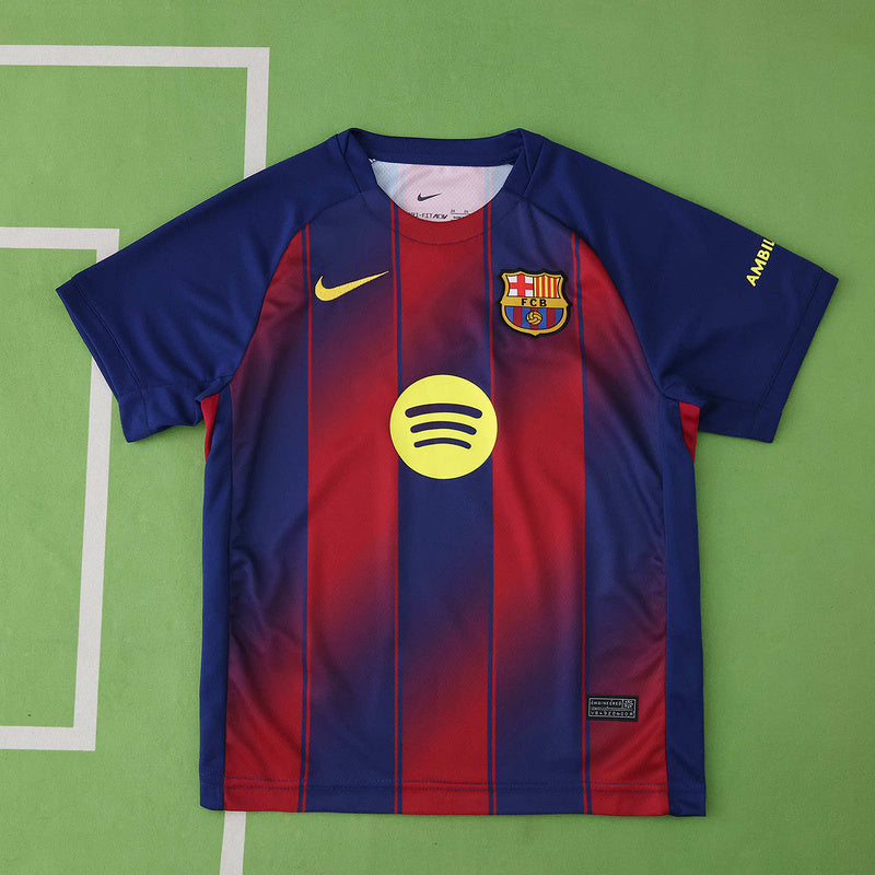 Barcelona Camiseta Local 2025/26 - Niños