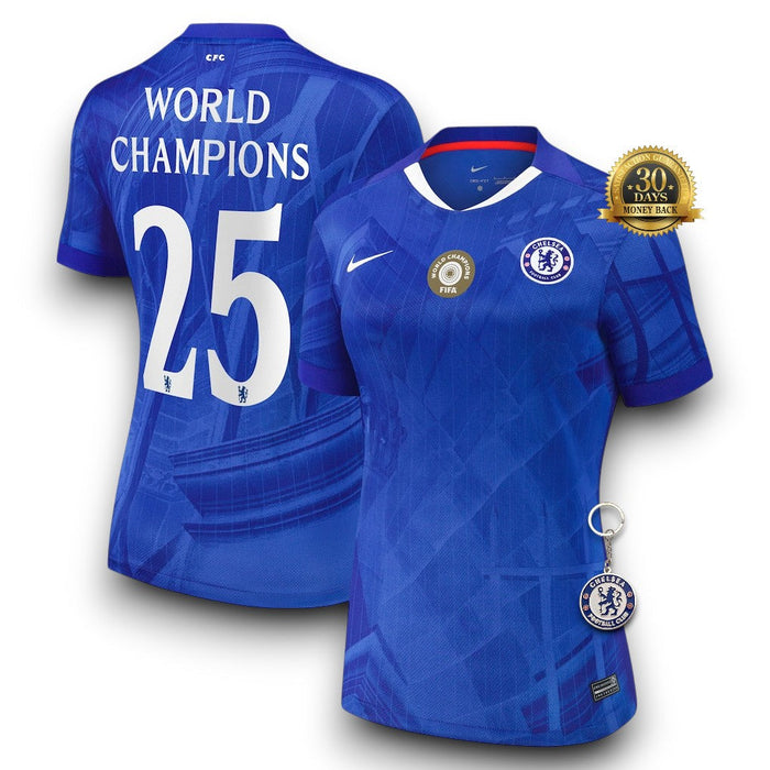Chelsea con World Campeones 25 printing Camiseta Local 2025/26 - Mujer