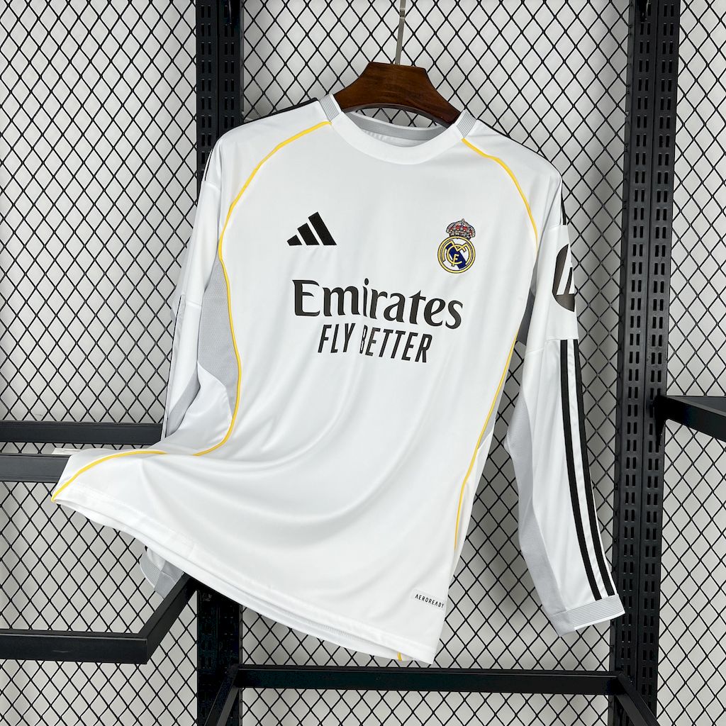 Real Madrid Camiseta Local 2025/26 - Manga Larga