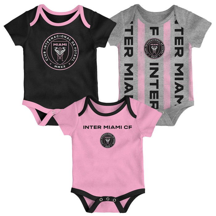 Newborn Inter Miami 3 Camiseta - Beb - Pack Bodysuit Set