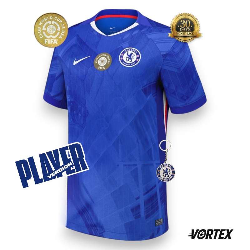 Chelsea Player con World Campeones Camiseta Local 2025/26 - Versión Jugador