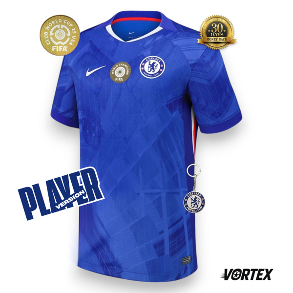 Chelsea Player con World Campeones Camiseta Local 2025/26 - Versión Jugador