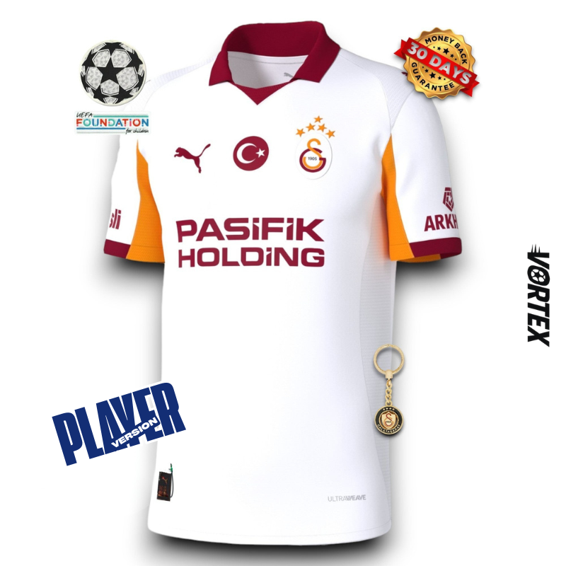 Galatasaray Player Camiseta Visitante 2025/26 - Versión Jugador - With Sponsors