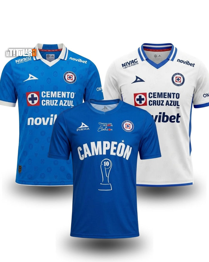 COMBO Cruz Azul 2026/27 (Local, Visitante e Campeón)