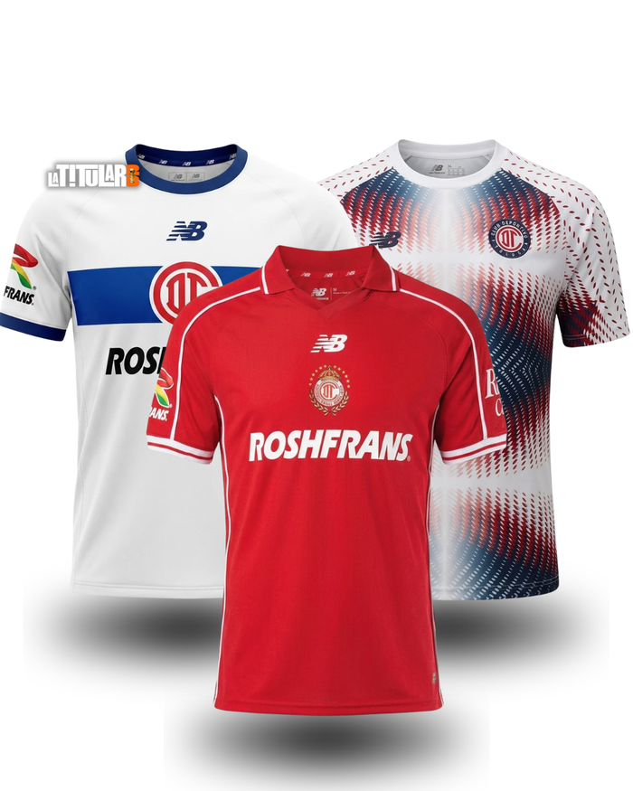COMBO Toluca 2026/27 (Local, Visitante e Tercera)
