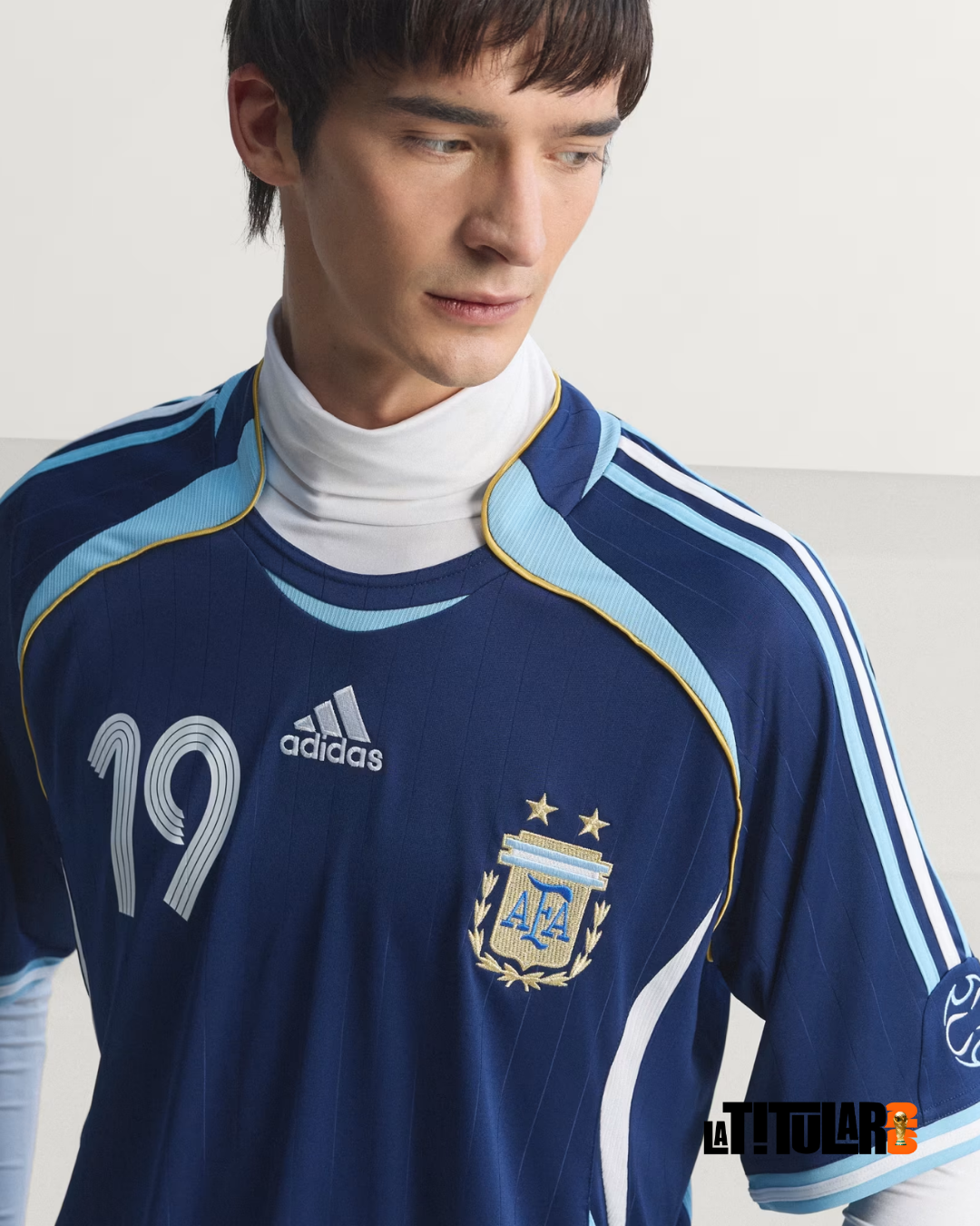 Argentina Camiseta Visitante 2006 - Retro - Messi #19
