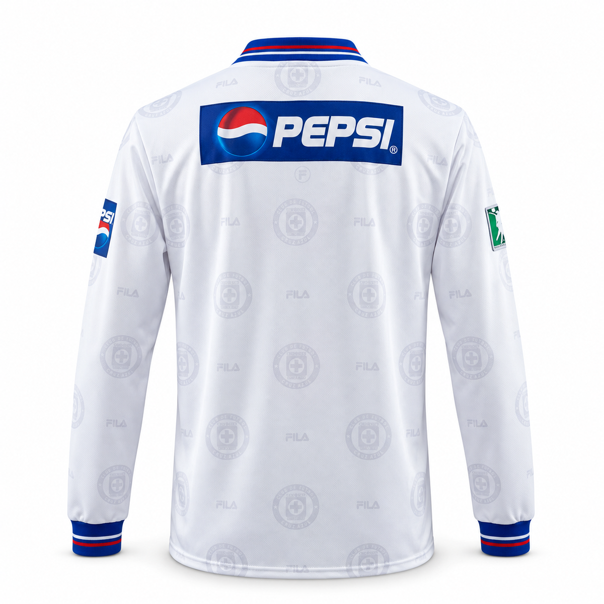 Cruz Azul Visitante Manga Larga Camiseta 1998 - Retro