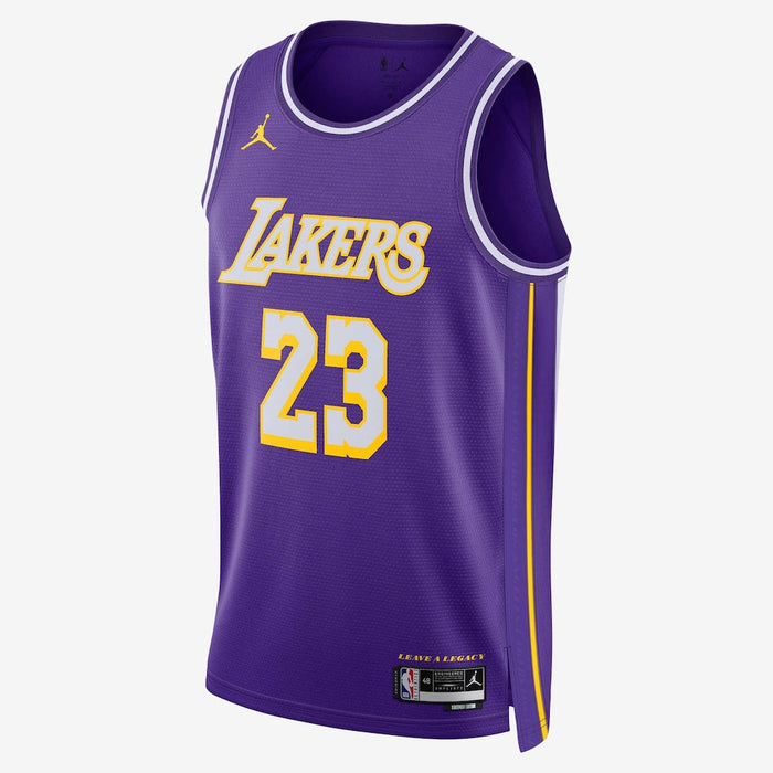 Los Angeles Lakers Camiseta LeBron James #23 2025/26 Statement Edition (Morado)