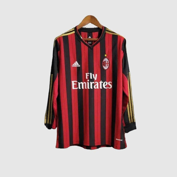 AC Milan Camiseta 2013/14 - Retro - Manga Larga