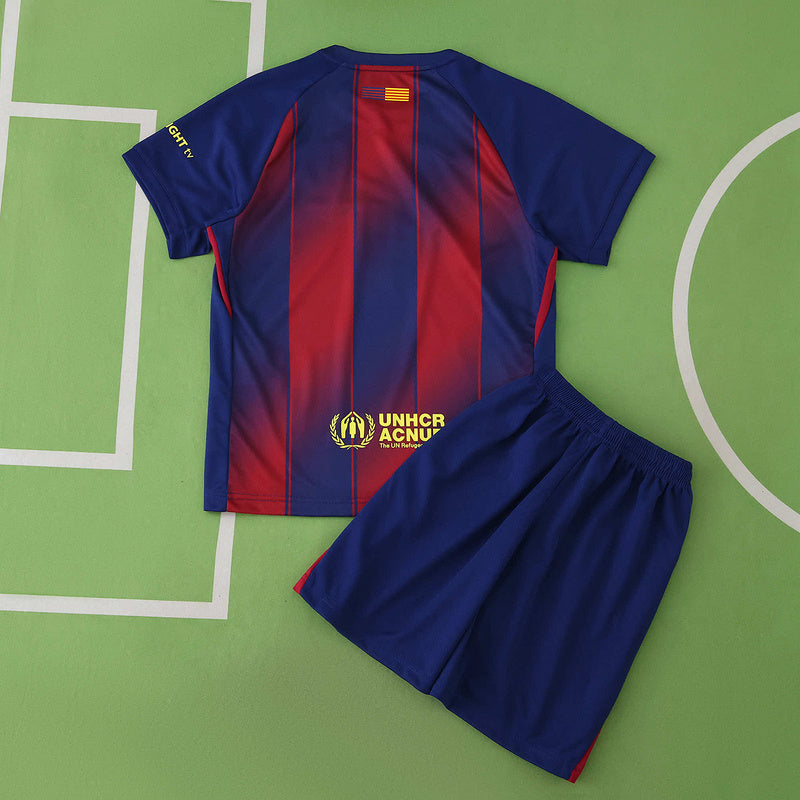 Barcelona Camiseta Local 2025/26 - Niños