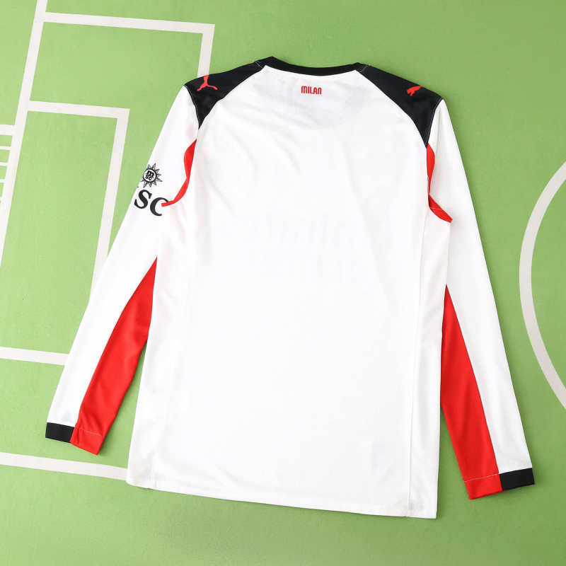 AC Milan Versión Jugador Camiseta Visitante 2025/26 - Manga Larga