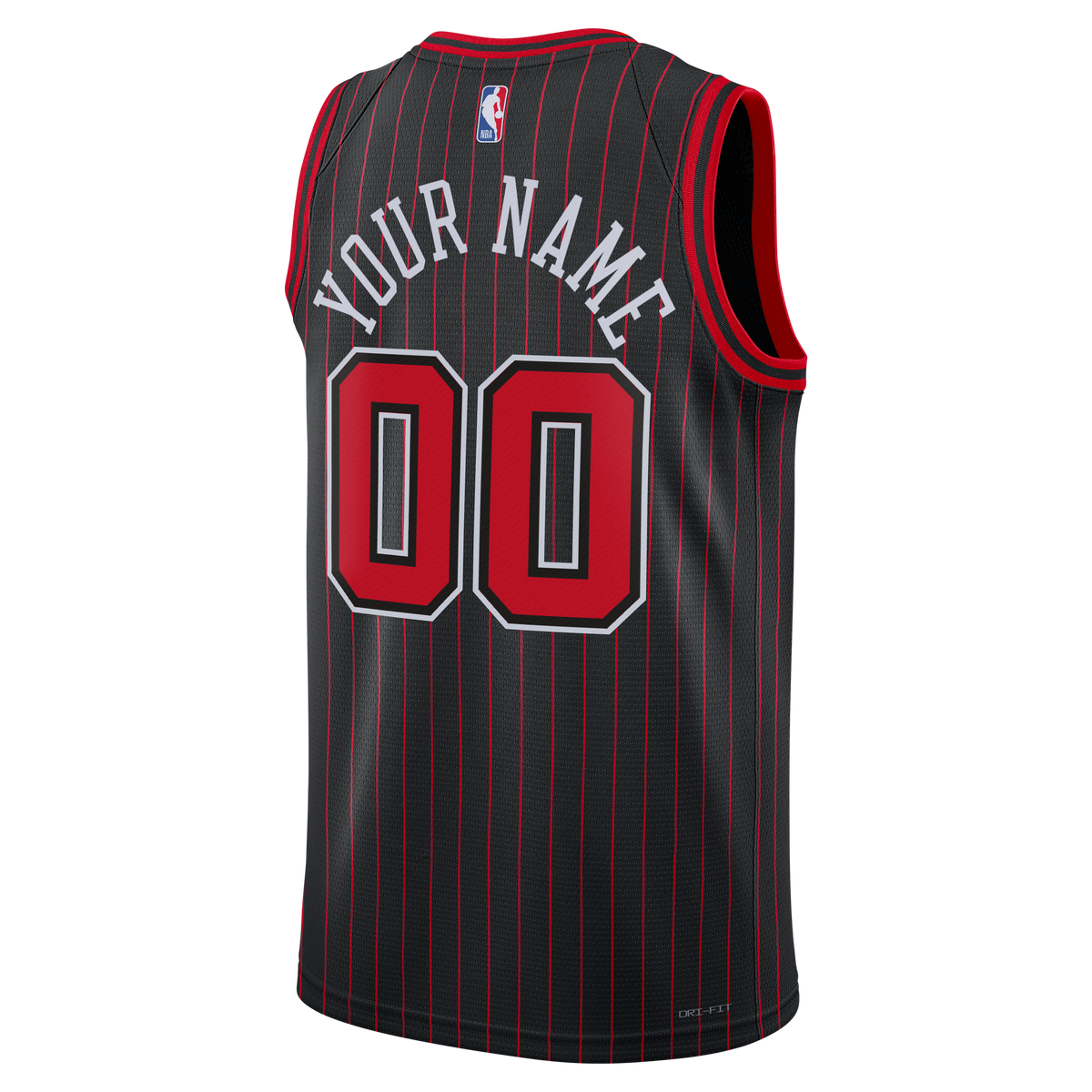 Chicago Bulls Camiseta Fanatics Negra Fast Break Custom - Icon Edition