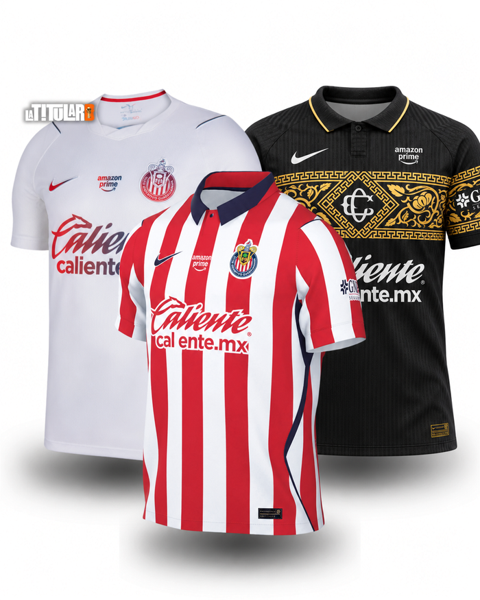 COMBO Chivas Guadalajara 2026/27 (Local, Visitante e Tercera)