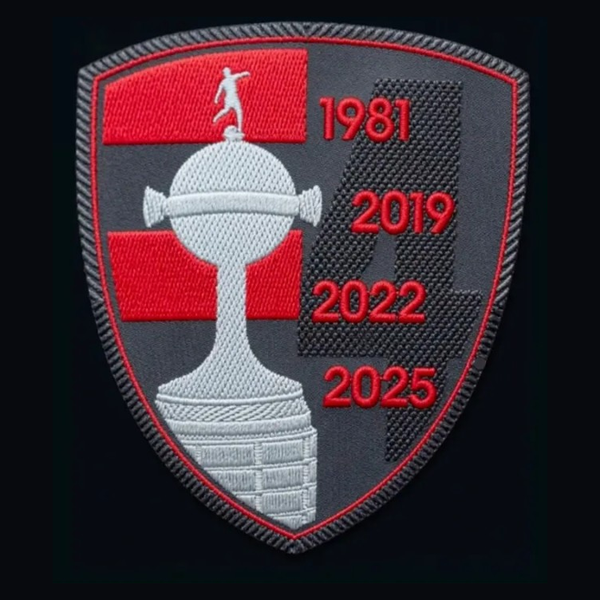 Parche Campeón Copa Libertadores – Flamengo (4: 1981, 2019, 2022, 2025)