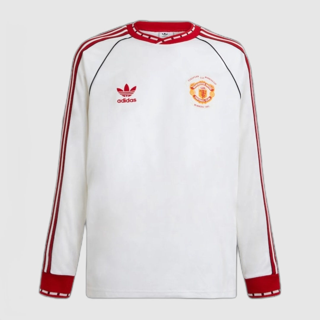 Manchester United Camiseta Visitante 1991 - Retro - Manga Larga