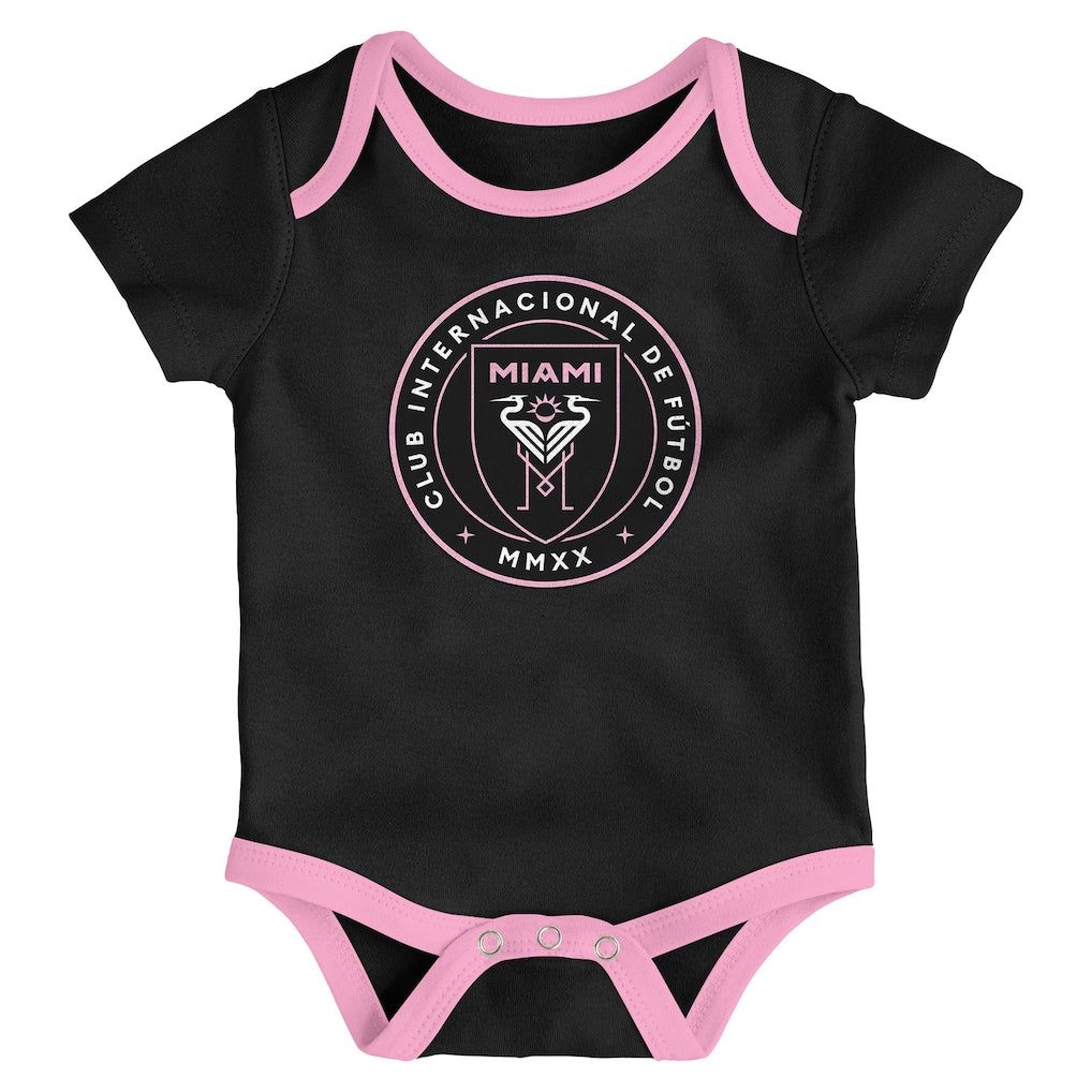 Newborn Inter Miami 3 Camiseta - Beb - Pack Bodysuit Set