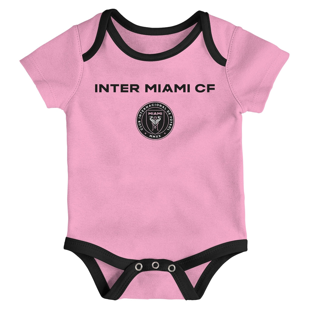 Newborn Inter Miami 3 Camiseta - Beb - Pack Bodysuit Set