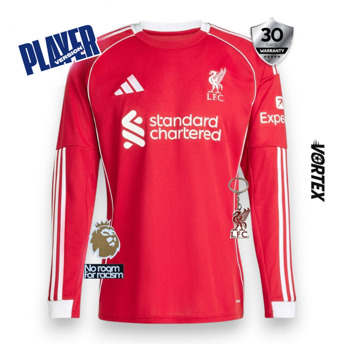 Liverpool Player Camiseta Local 2025/26 - Manga Larga