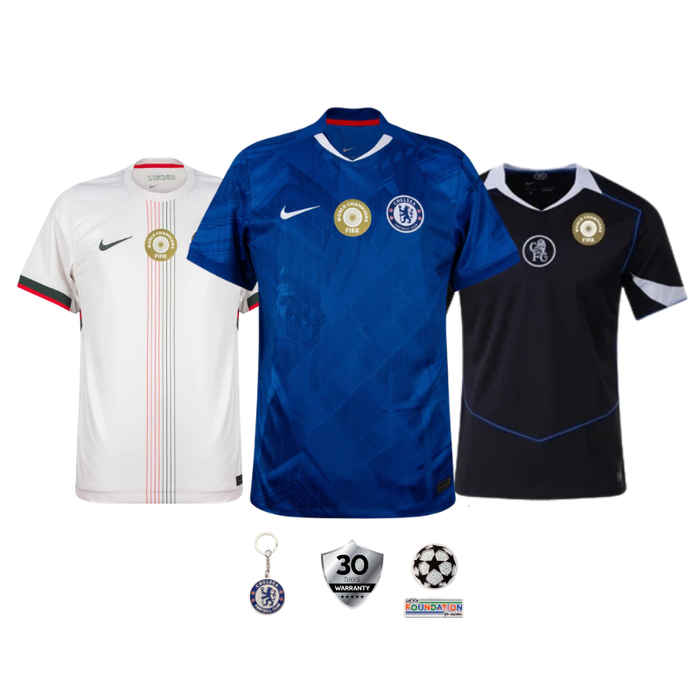 COMBO Chelsea 2025/26 (Local, Visitante e Tercera)