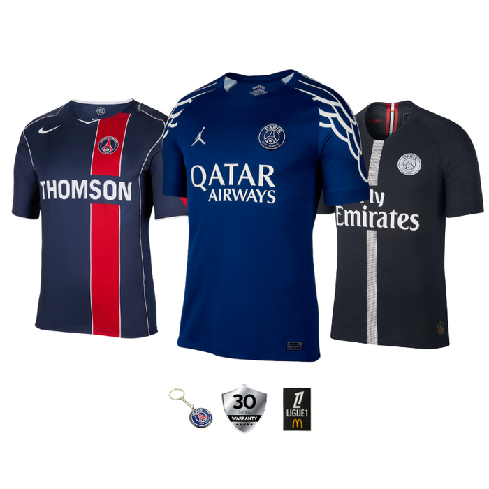 COMBO Paris Saint Germain Icónicas (Local, Visitante e Tercera)