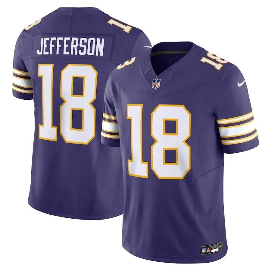 Minnesota Vikings Camiseta Justin Jefferson #18 Home Game Limited Edition - Morada